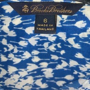Like New, Brooks Brothers Cotton Poplin Button Down Cerulean Blue Shirt  Size 6